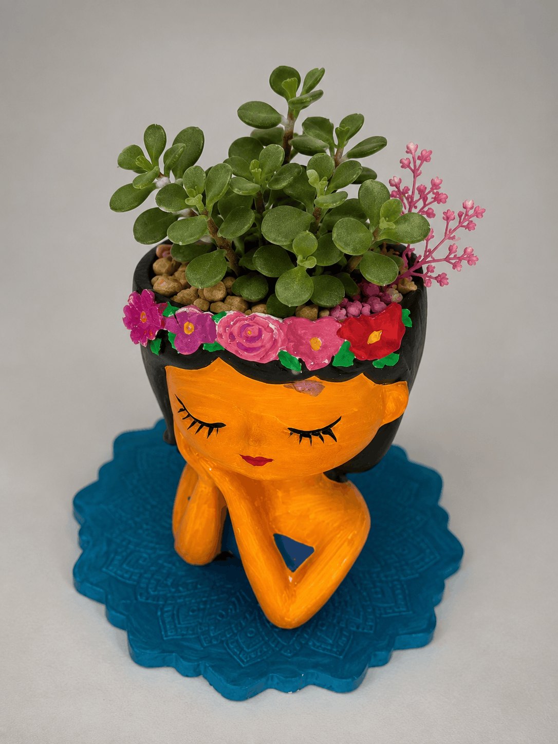 Floral Crown Girl Planter