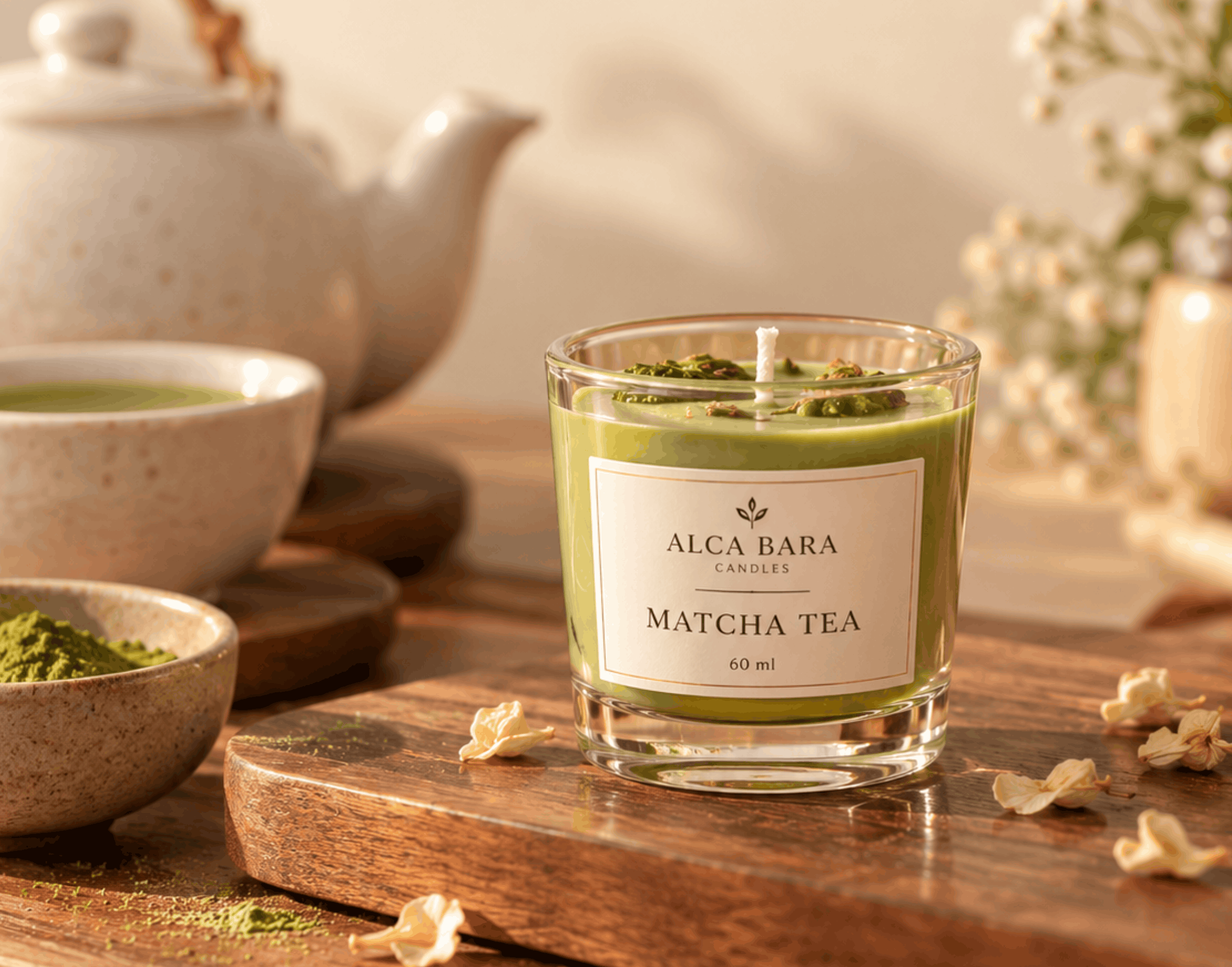 Matcha Serenity Candle — Indulgence Candle by ALCA BARA