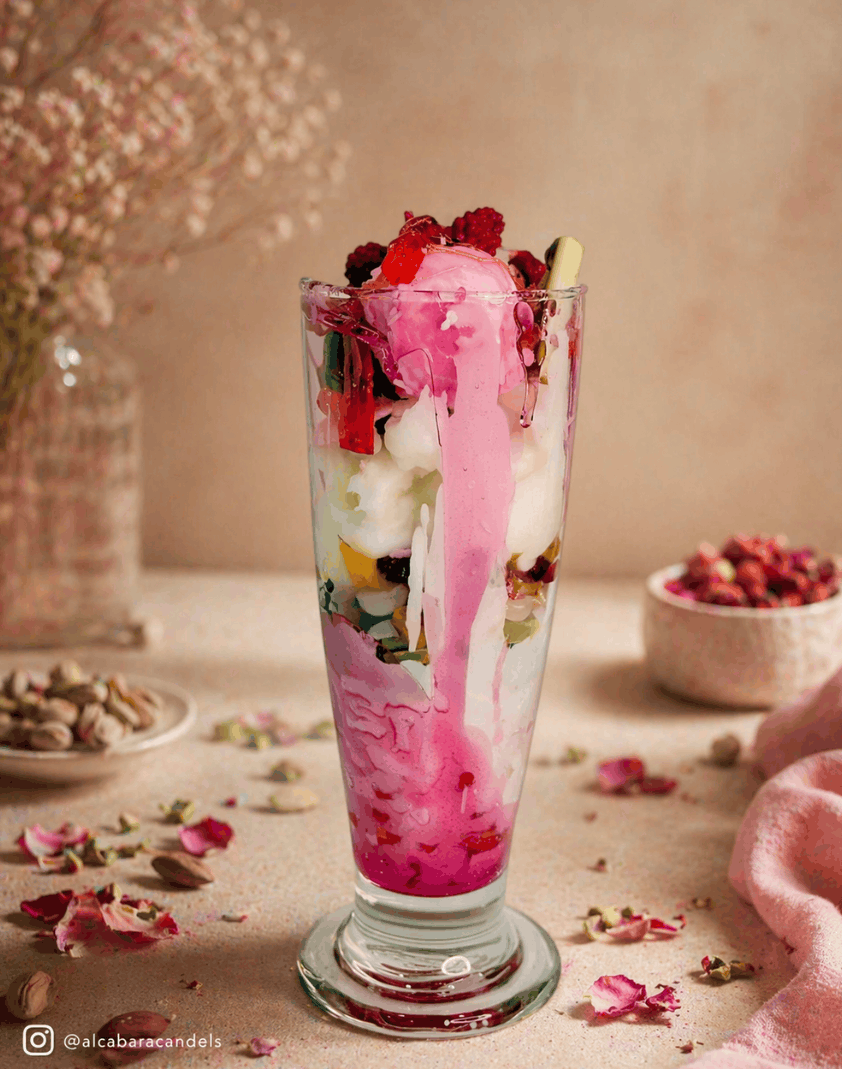 Rose Falooda Dessert Candle — Indulgence Candle by ALCA BARA