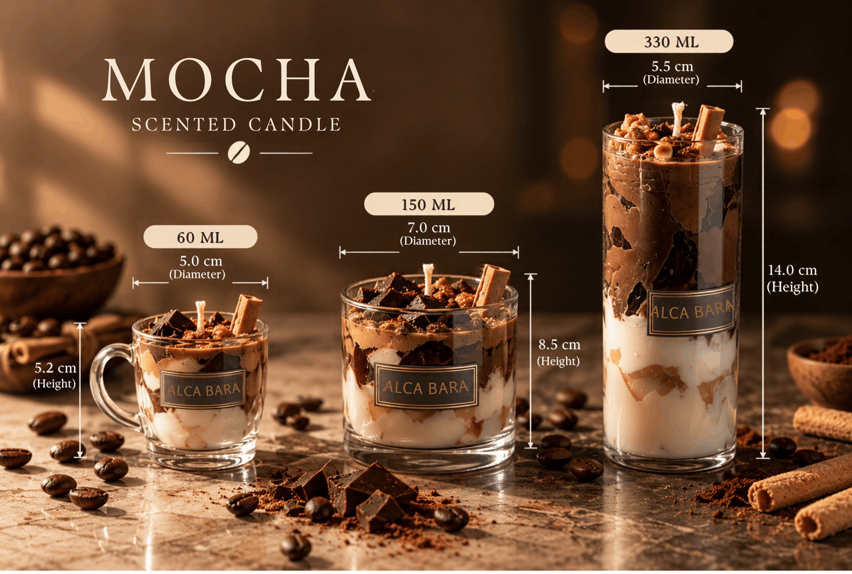 Mocha — Indulgence Candle by ALCA BARA