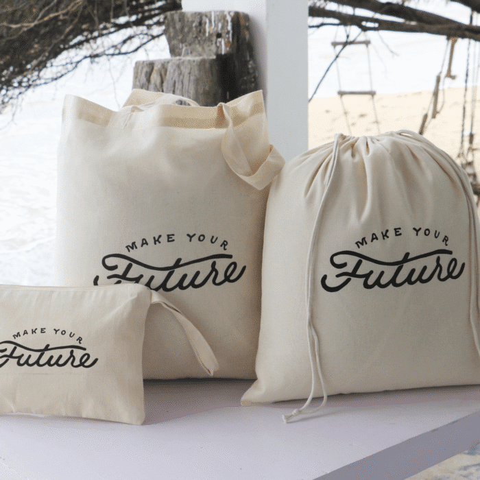 Make Your Future - Cotton Drawstring / Tote / Pouch